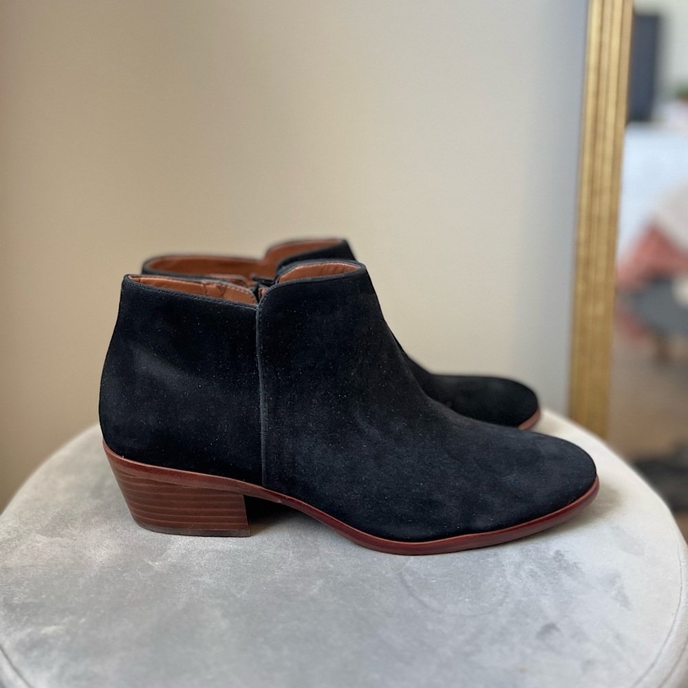 Sam Edelman Black Suede Ankle Boots - brand new - 9
